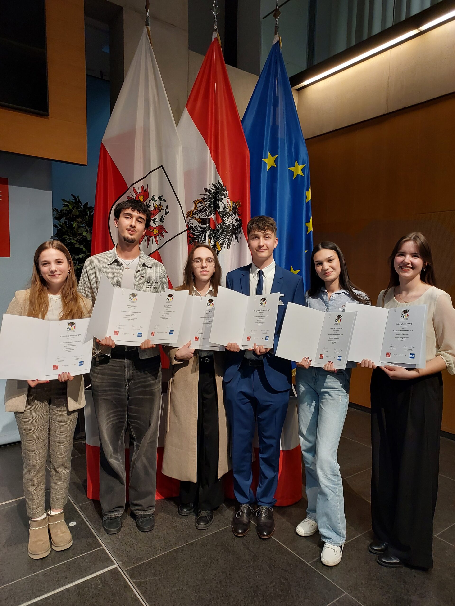 Sensationelles Ergebnis beim Fremdsprachenwettbewerb